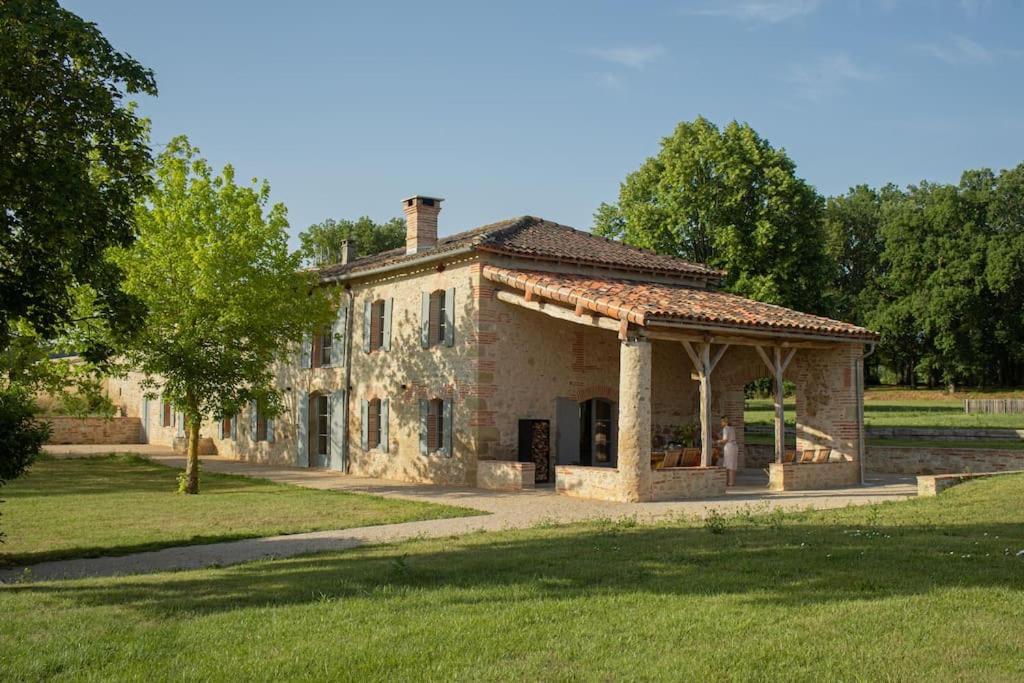 Вилла L'Heritier, Maison Climatisee, 12Pers Avec Piscine Marzens Экстерьер фото