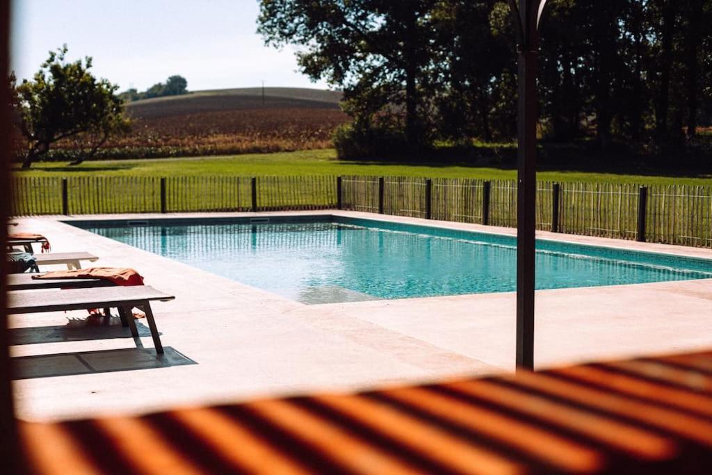 Вилла L'Heritier, Maison Climatisee, 12Pers Avec Piscine Marzens Экстерьер фото