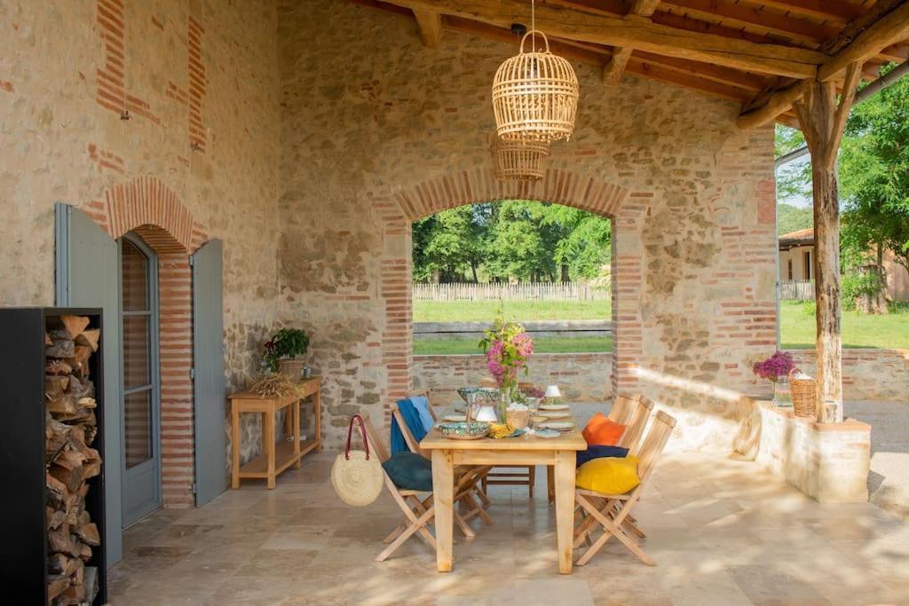 Вилла L'Heritier, Maison Climatisee, 12Pers Avec Piscine Marzens Экстерьер фото
