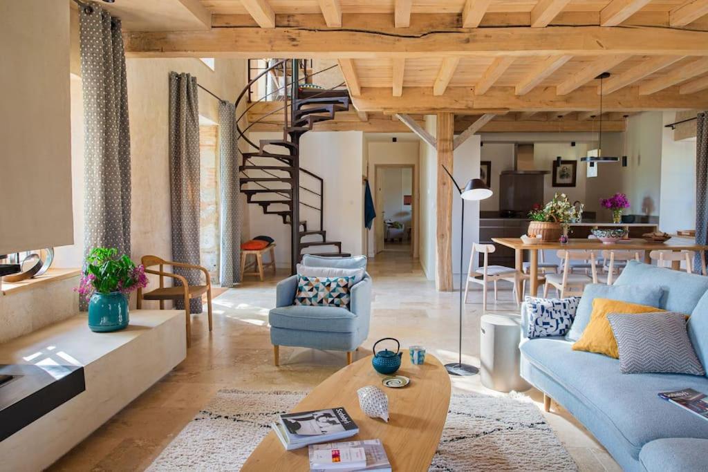 Вилла L'Heritier, Maison Climatisee, 12Pers Avec Piscine Marzens Экстерьер фото