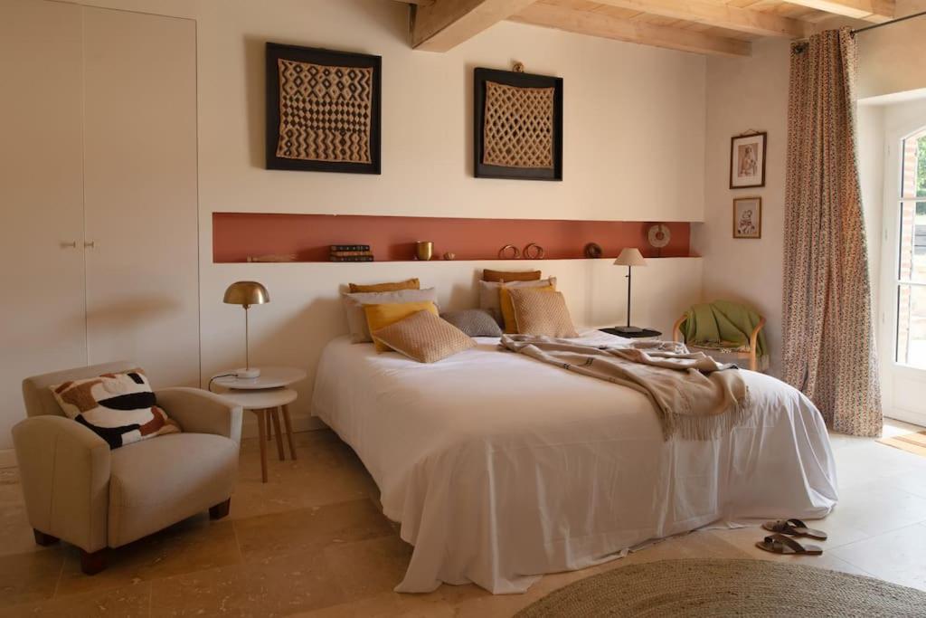 Вилла L'Heritier, Maison Climatisee, 12Pers Avec Piscine Marzens Экстерьер фото